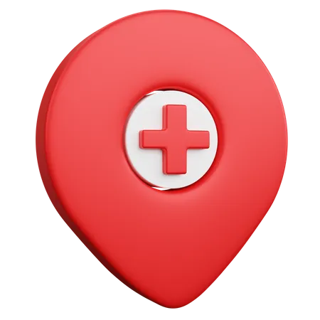 Hospital Location  3D Icon