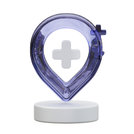 Hospital Location  3D Icon