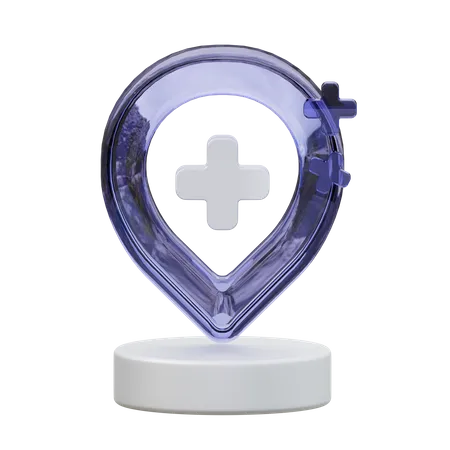 Hospital Location  3D Icon