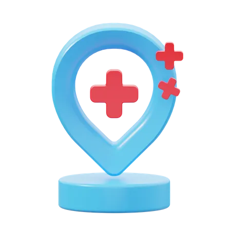 Hospital Location  3D Icon