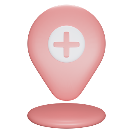 Hospital Location  3D Icon