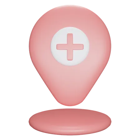 Hospital Location  3D Icon