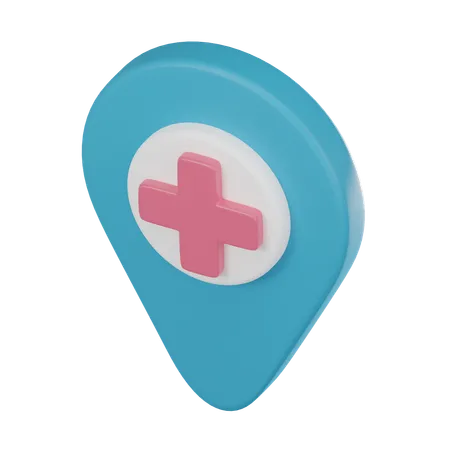 Hospital Location  3D Icon