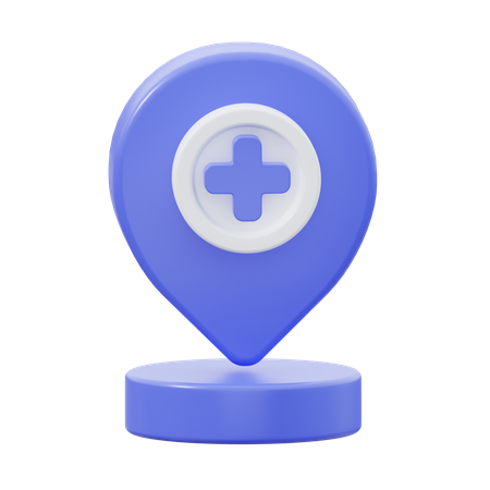 Hospital Location  3D Icon