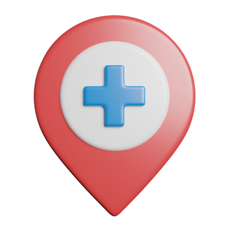 Hospital Location  3D Icon