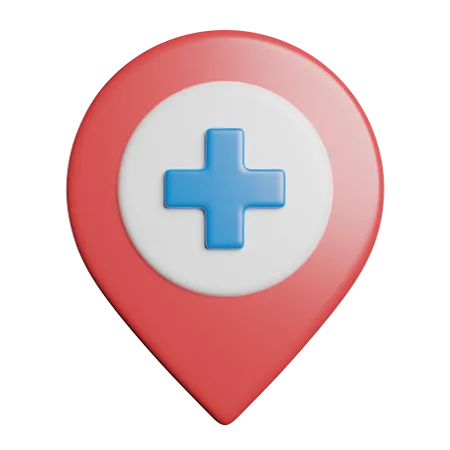 Hospital Location  3D Icon