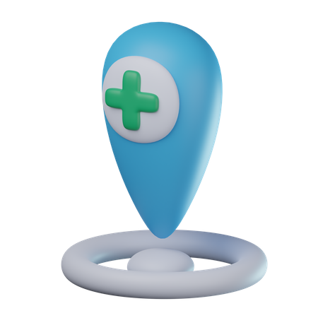 Hospital Location  3D Icon