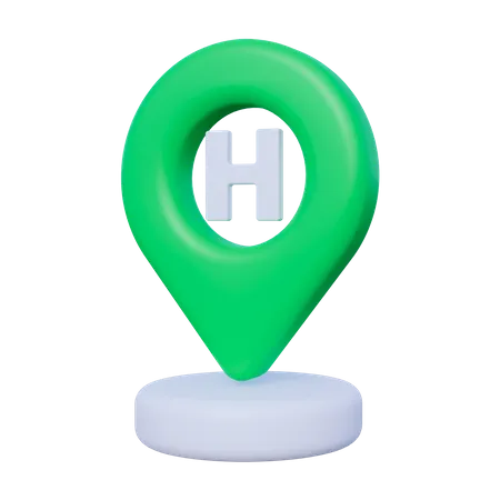 Hospital Location  3D Icon