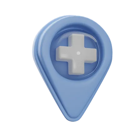 Hospital location  3D Icon