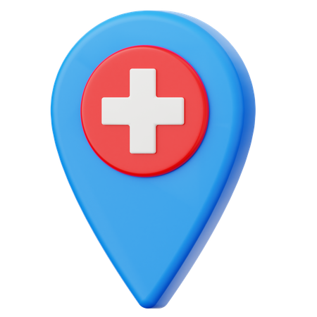 Hospital Location  3D Icon