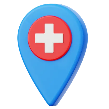 Hospital Location  3D Icon