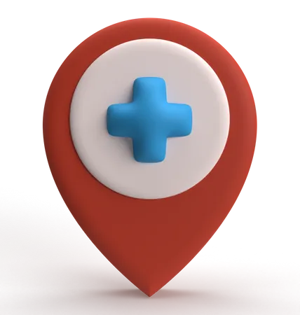 Hospital Location  3D Icon