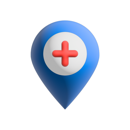 Hospital Location  3D Icon