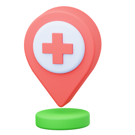Hospital location  3D Icon