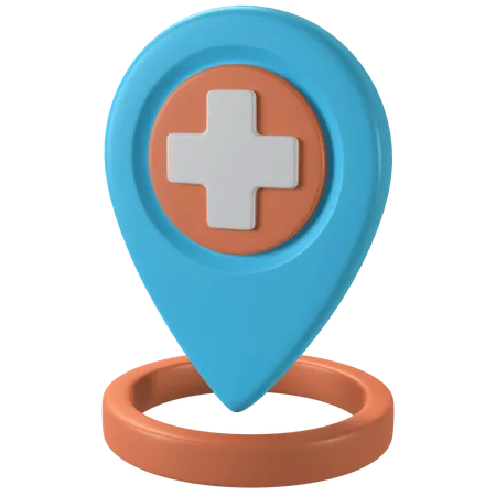 Hospital Location 3 D Icon 3D Illustration