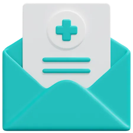 Hospital Mail  3D Icon