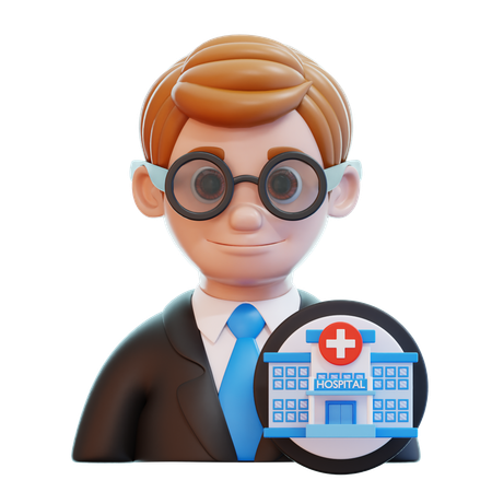 Hospital Manager  3D Icon