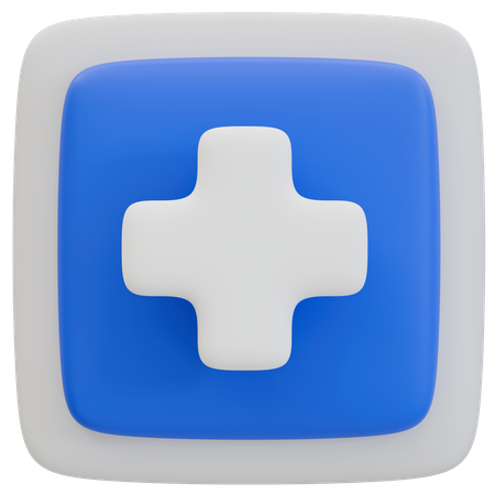 Hospital Medical Assistance Sign  3D Icon