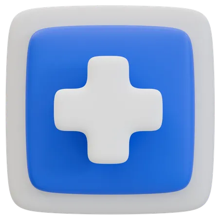 Hospital Medical Assistance Sign  3D Icon