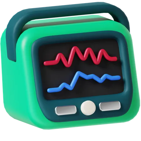 Hospital Monitor  3D Icon