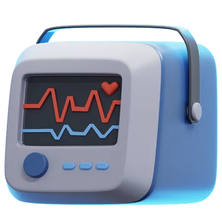 Hospital Monitor  3D Icon