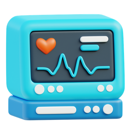 Hospital Monitor  3D Icon