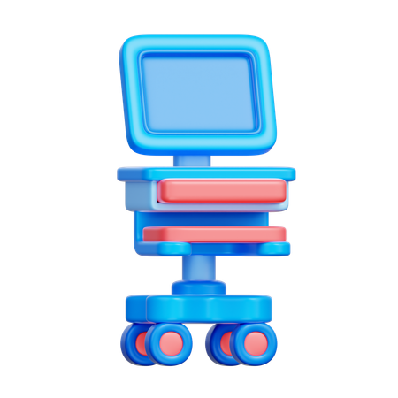 病院用モニタースタンド  3D Icon