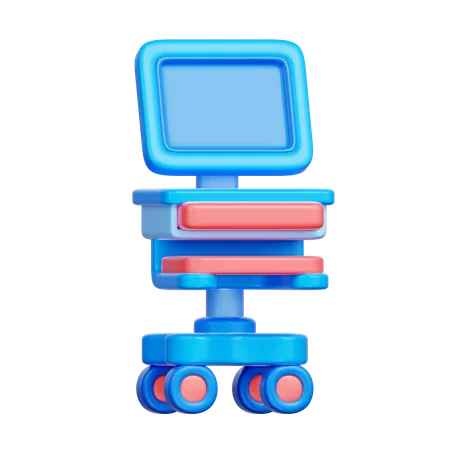 病院用モニタースタンド  3D Icon