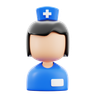 hospital nurse 3d logos