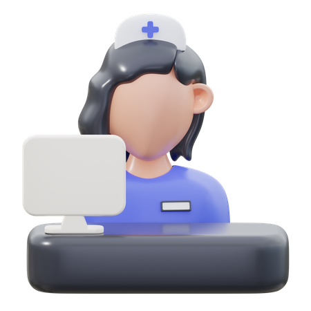 Hospital Reception  3D Icon