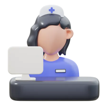 Hospital Reception  3D Icon