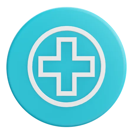 Medical Logo 3 D Render Minimalist Mobile User Interface 3 D Icon 3D Icon