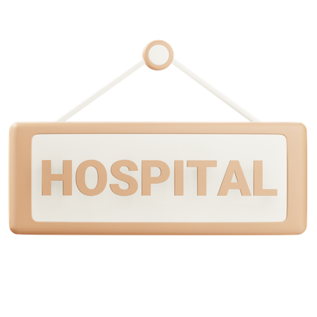 Hospital Sign  3D Icon