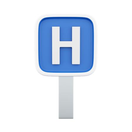 Hospital Sign  3D Icon