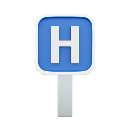 Hospital Sign  3D Icon