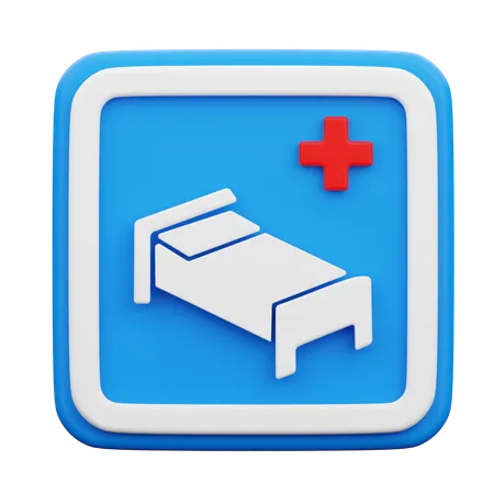 Sinal hospitalar  3D Icon