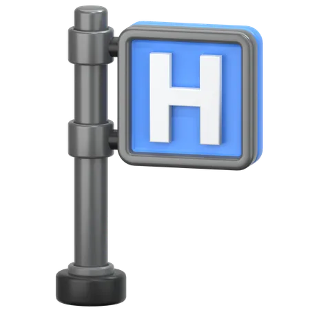 Sinal hospitalar  3D Icon