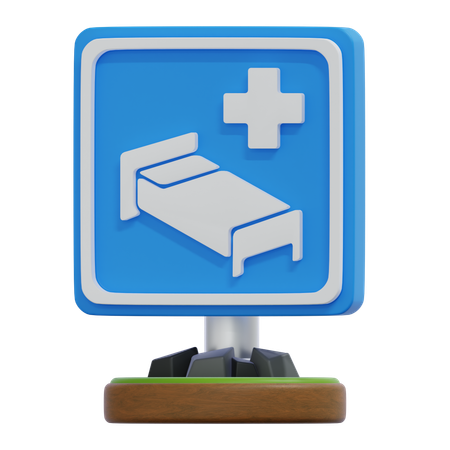 Sinal hospitalar  3D Icon