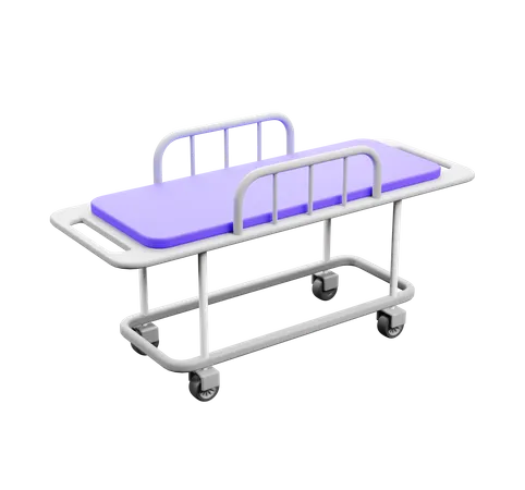 Hospital Stretcher  3D Icon