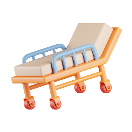 Hospital Stretcher  3D Icon