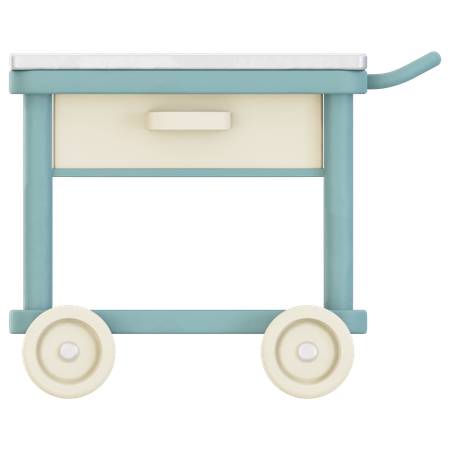 Hospital Trolley  3D Icon