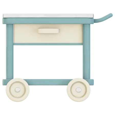 Hospital Trolley  3D Icon