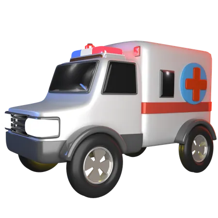 Hospital Vehicle  3D Icon