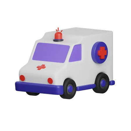 Hospital Vehicle  3D Icon