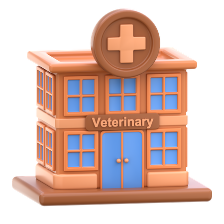 Hospital veterinario  3D Icon