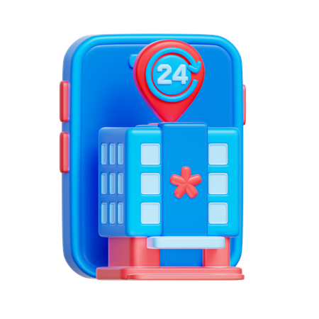 Hospital Website  3D Icon