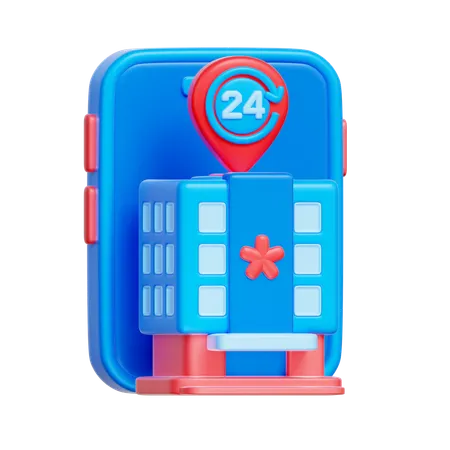 Hospital Website  3D Icon