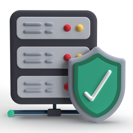 Hosting Protection  3D Icon