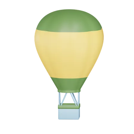 Hot Air Ballon 3 D Illustration 3D Icon