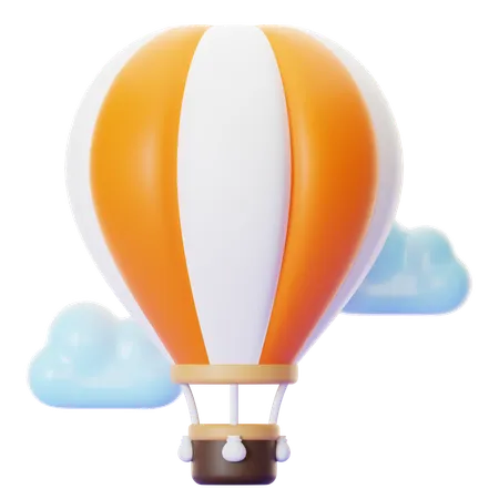 HOT AIR BALLOON  3D Icon